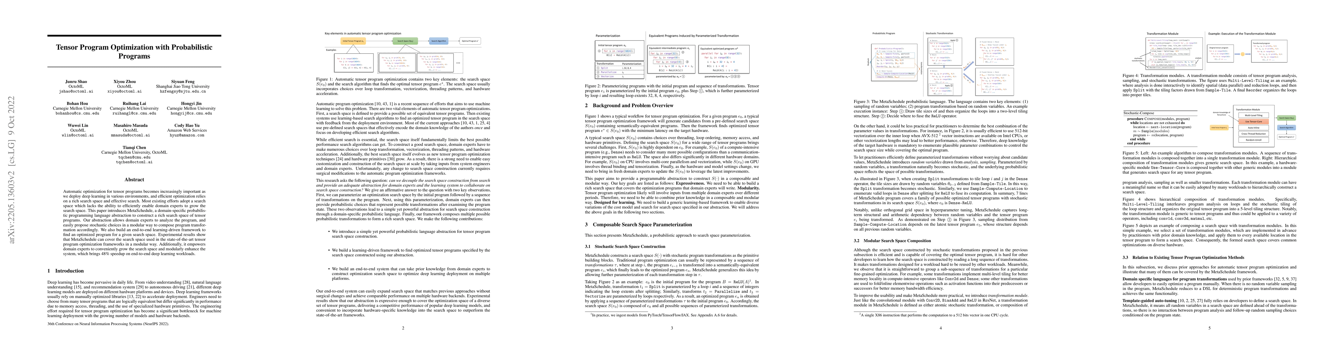 Thumbnail for Tensor Program Optimization with Probabilistic Programs