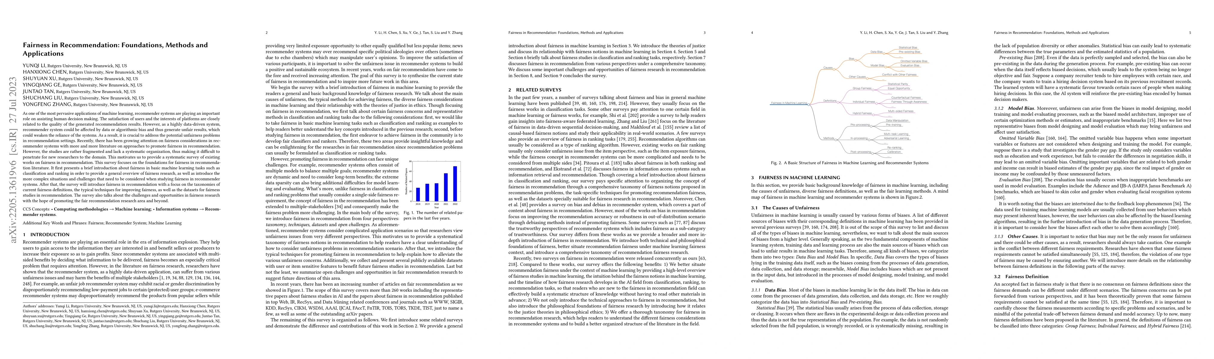Thumbnail for Fairness in Recommendation: Foundations, Methods and Applications