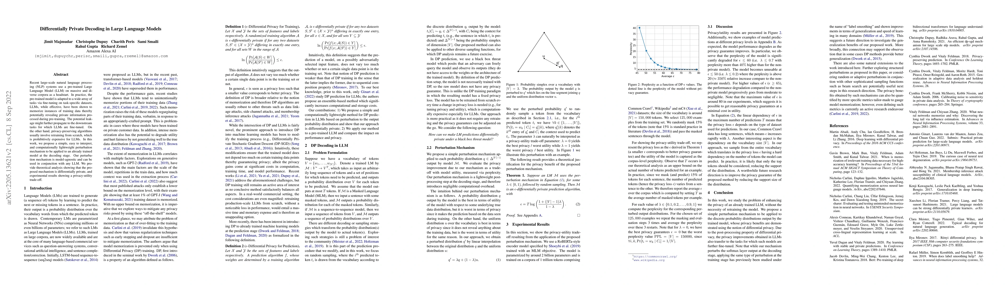Thumbnail for Differentially Private Decoding in Large Language Models