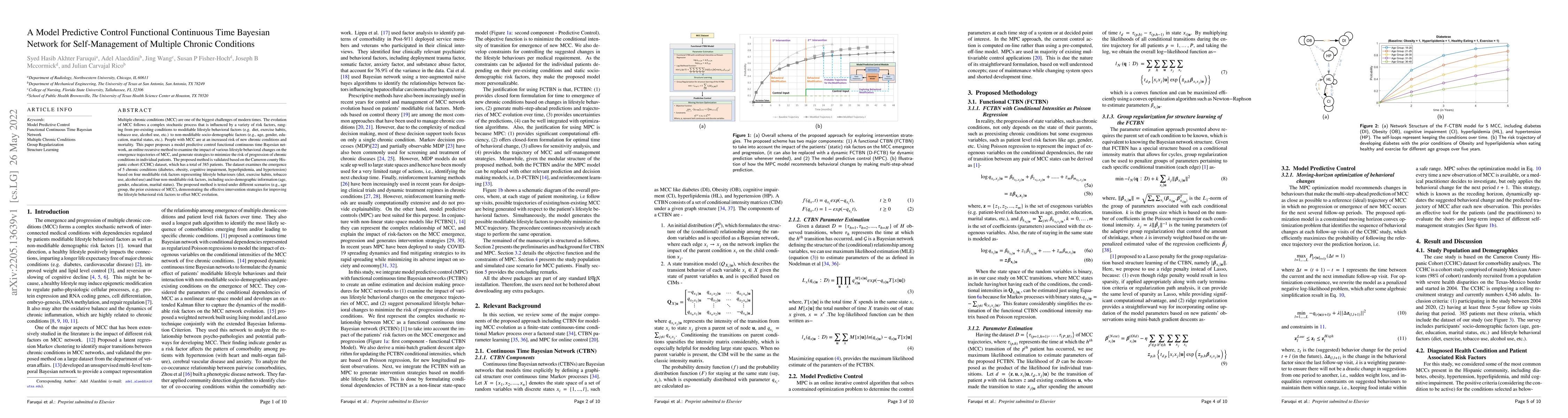 Thumbnail for A Model Predictive Control Functional Continuous Time Bayesian Network
  for Self-Management of Multiple Chronic Conditions