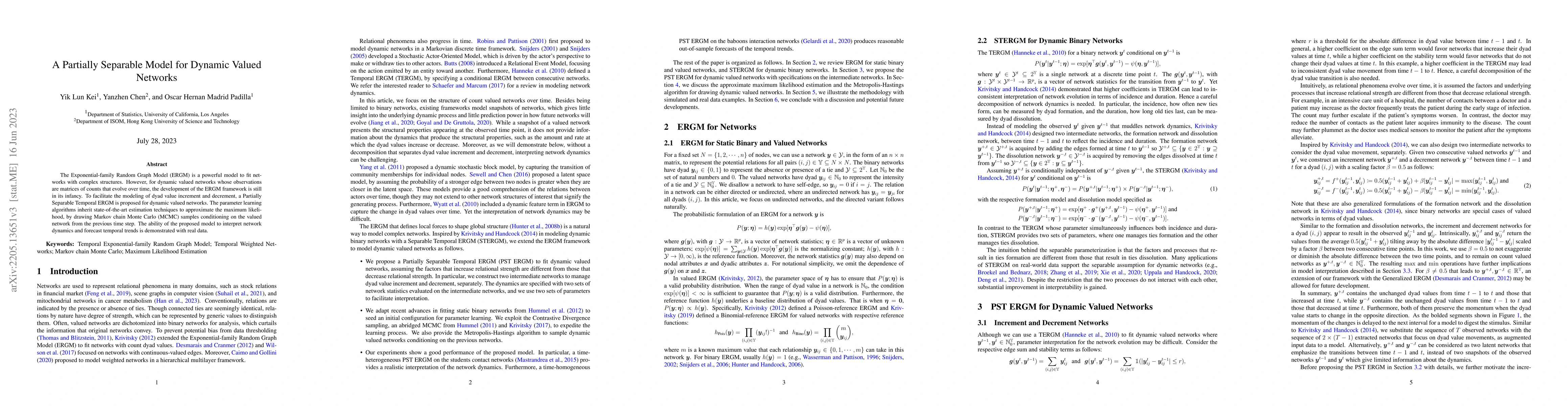 Thumbnail for A Partially Separable Model for Dynamic Valued Networks