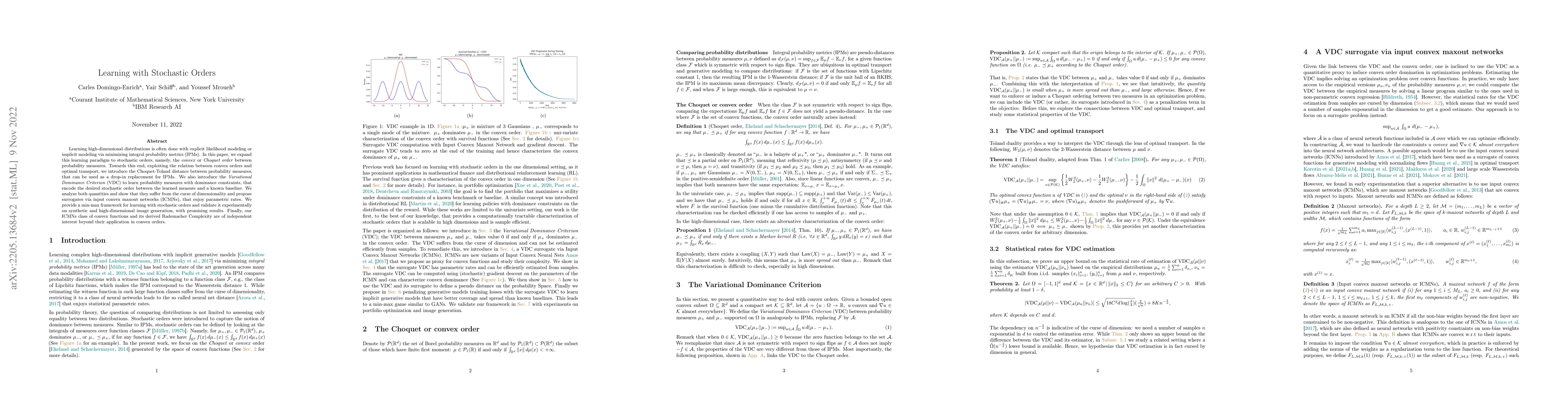 Thumbnail for Learning with Stochastic Orders