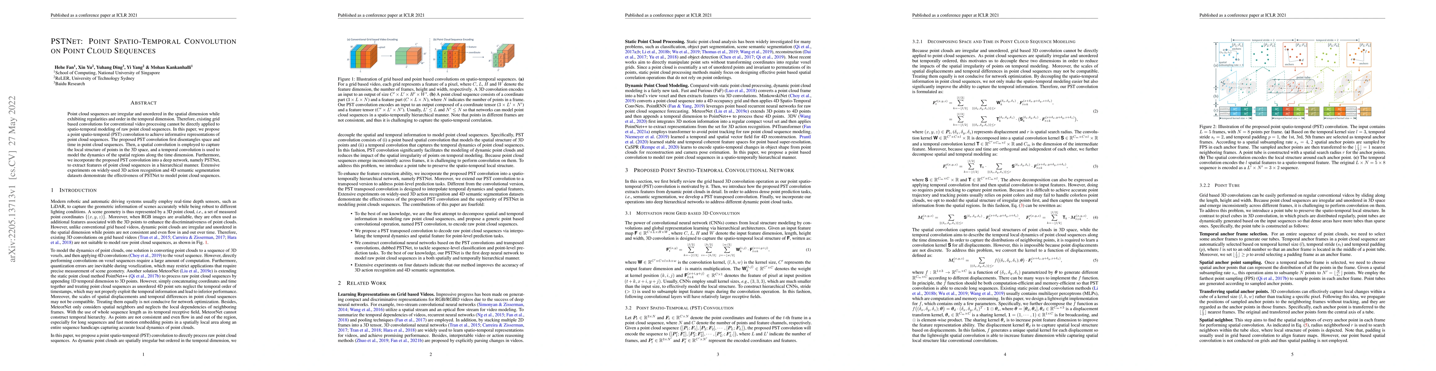 Thumbnail for PSTNet: Point Spatio-Temporal Convolution on Point Cloud Sequences