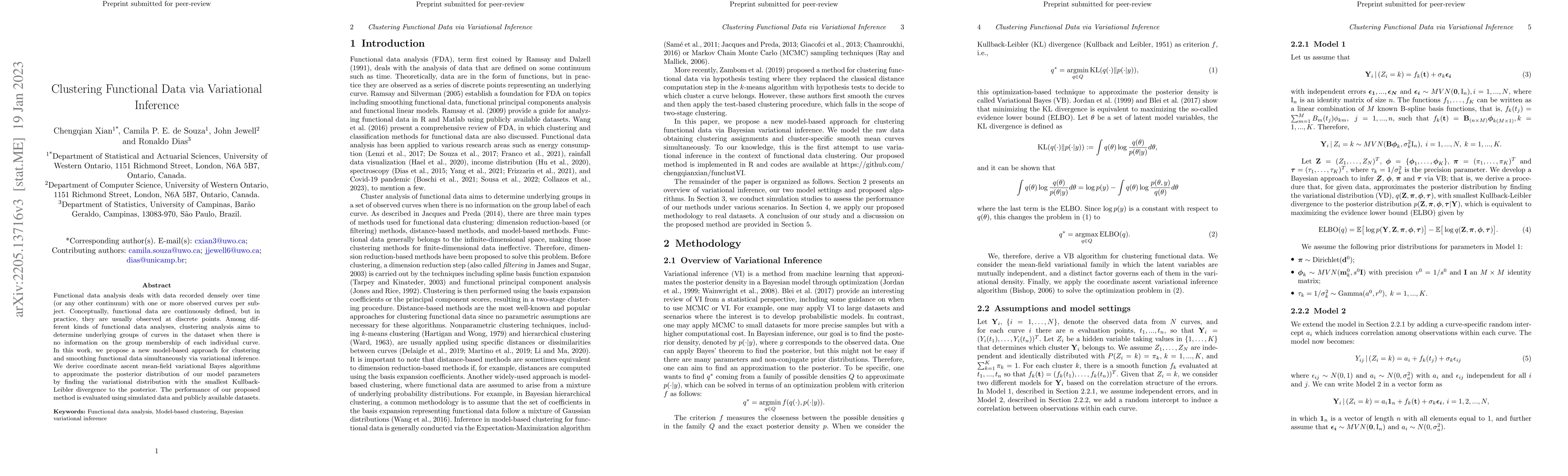 Thumbnail for Clustering Functional Data via Variational Inference