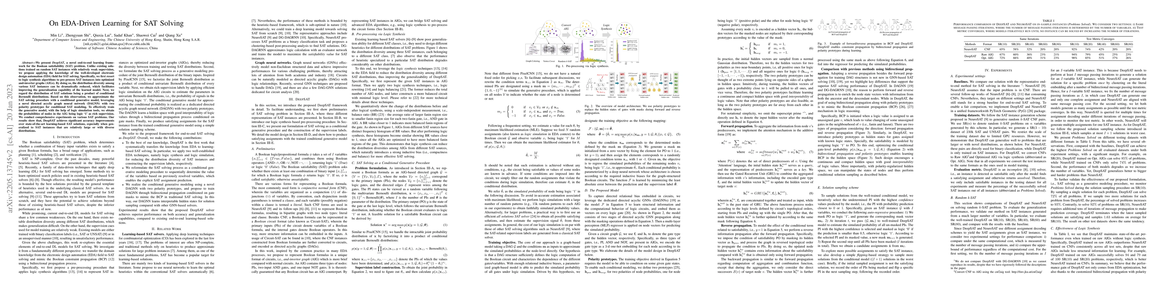 Thumbnail for DeepSAT: An EDA-Driven Learning Framework for SAT