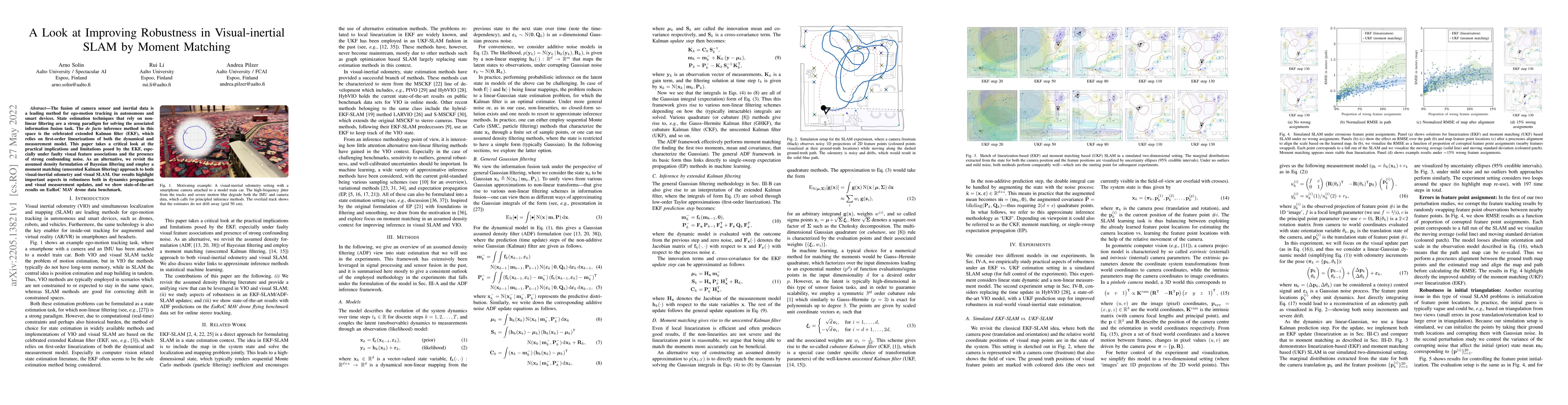 Thumbnail for A Look at Improving Robustness in Visual-inertial SLAM by Moment
  Matching