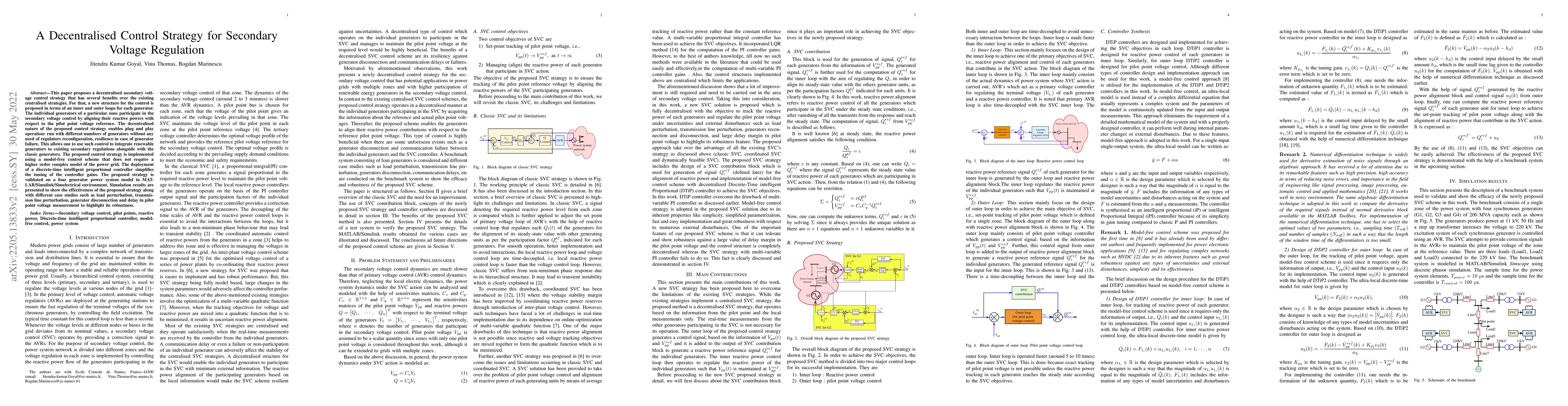 Thumbnail for A Decentralised Control Strategy for Secondary Voltage Regulation