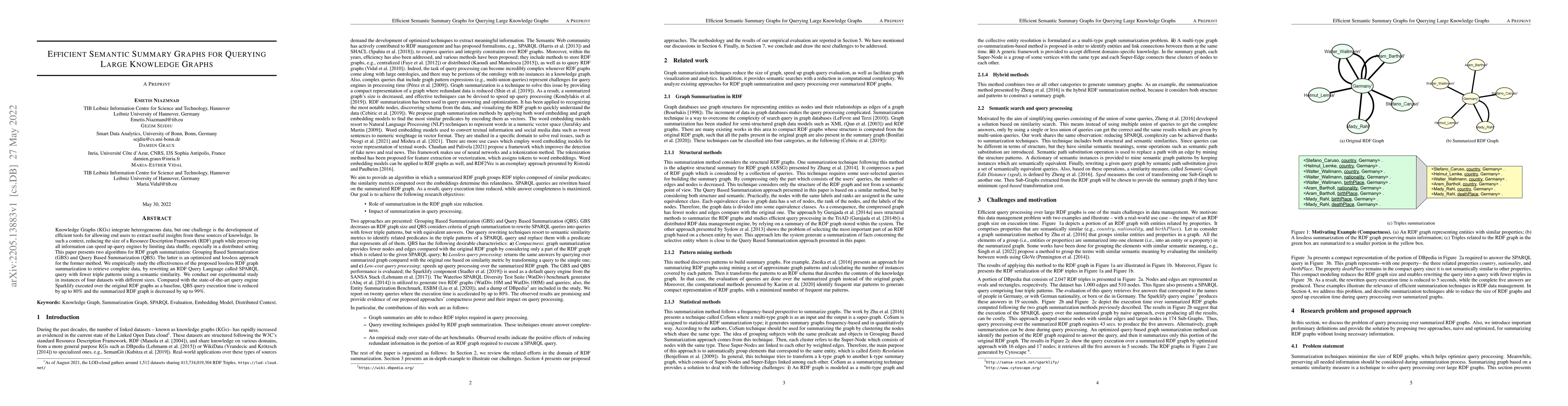 Thumbnail for Efficient Semantic Summary Graphs for Querying Large Knowledge Graphs