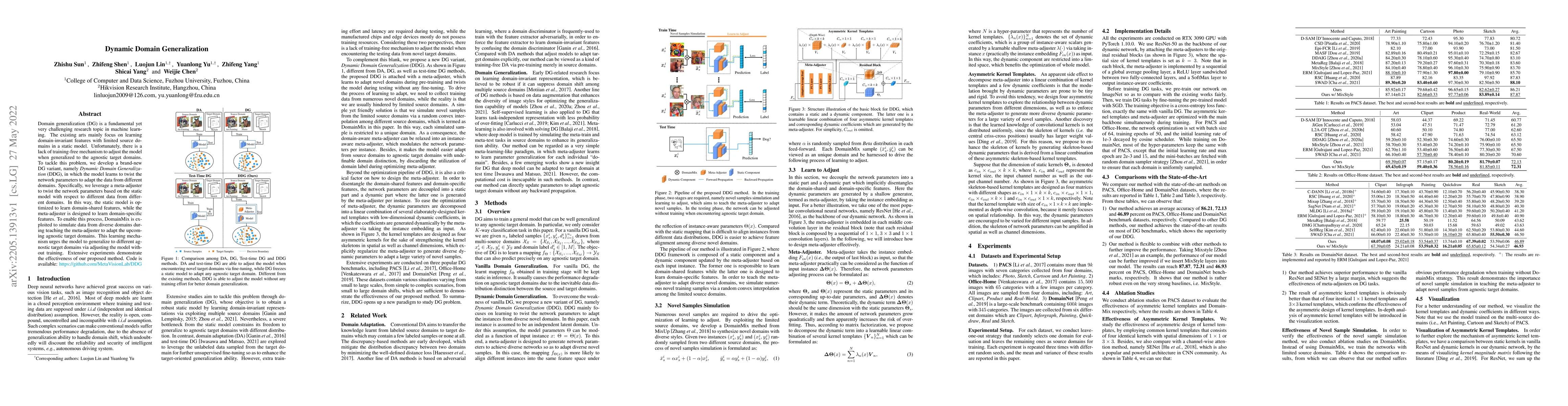 Thumbnail for Dynamic Domain Generalization