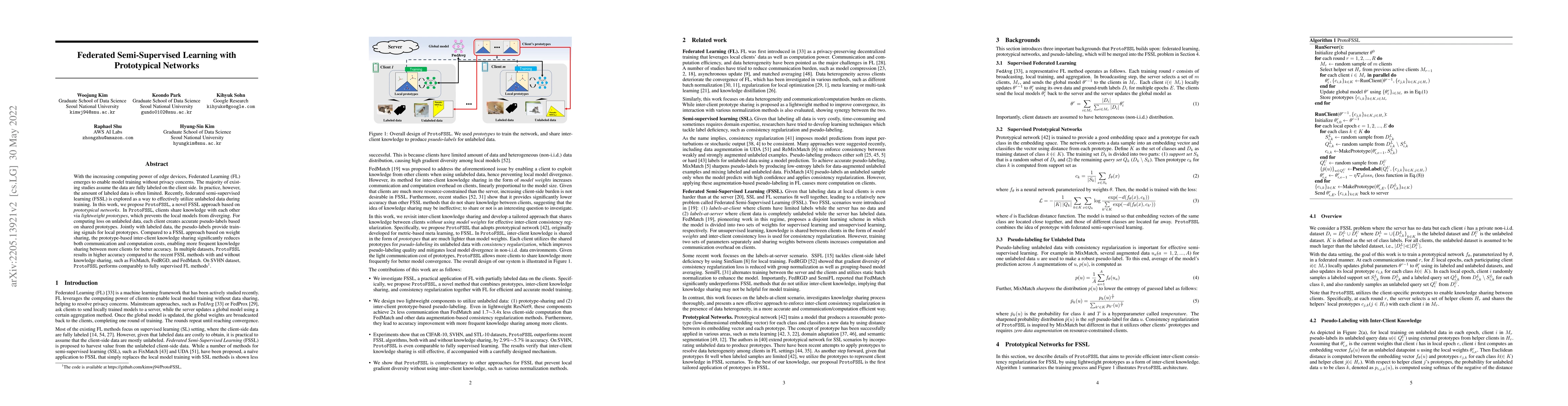 Thumbnail for Federated Semi-Supervised Learning with Prototypical Networks