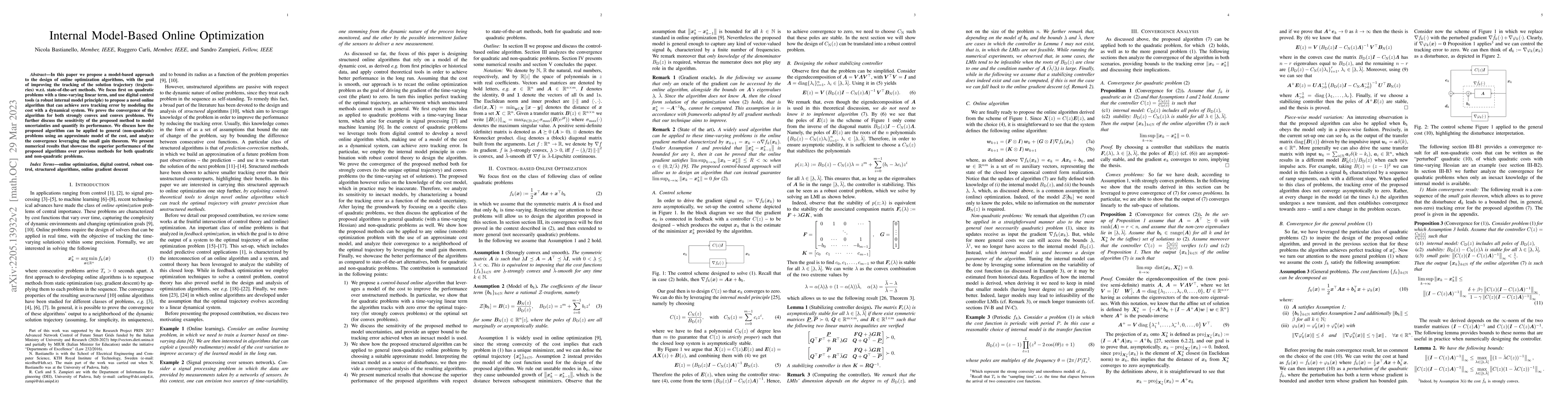Thumbnail for Internal Model-Based Online Optimization