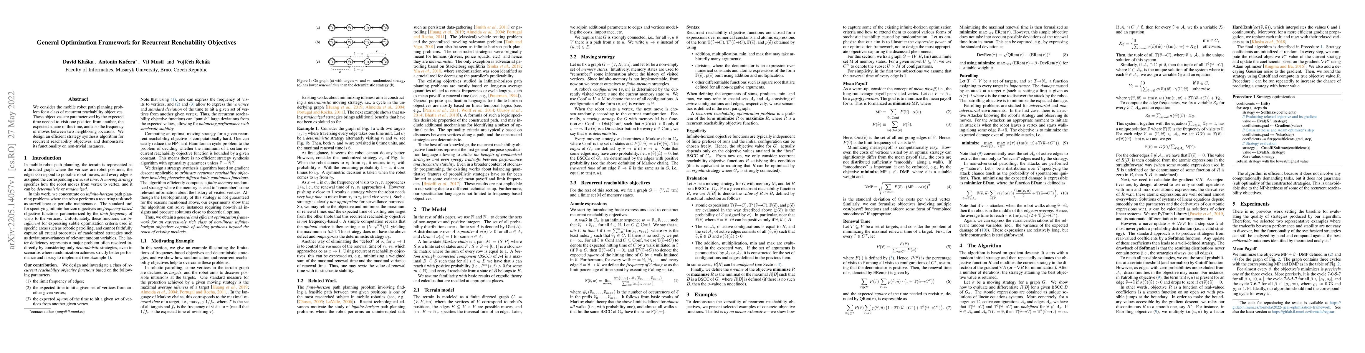 Thumbnail for General Optimization Framework for Recurrent Reachability Objectives