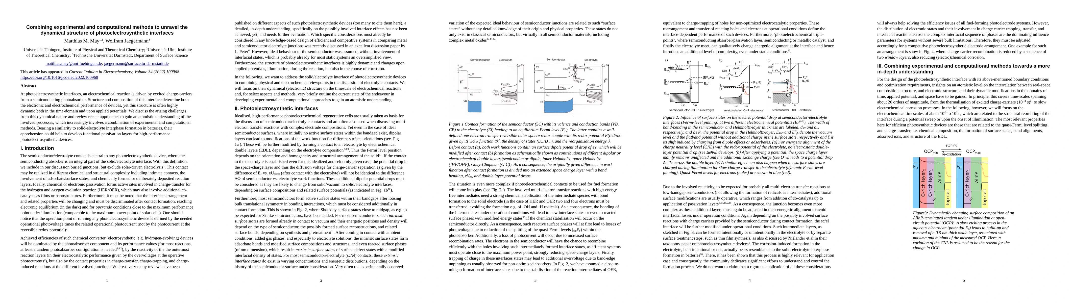 Thumbnail for Combining experimental and computational methods to unravel the
  dynamical structure of photoelectrosynthetic interfaces