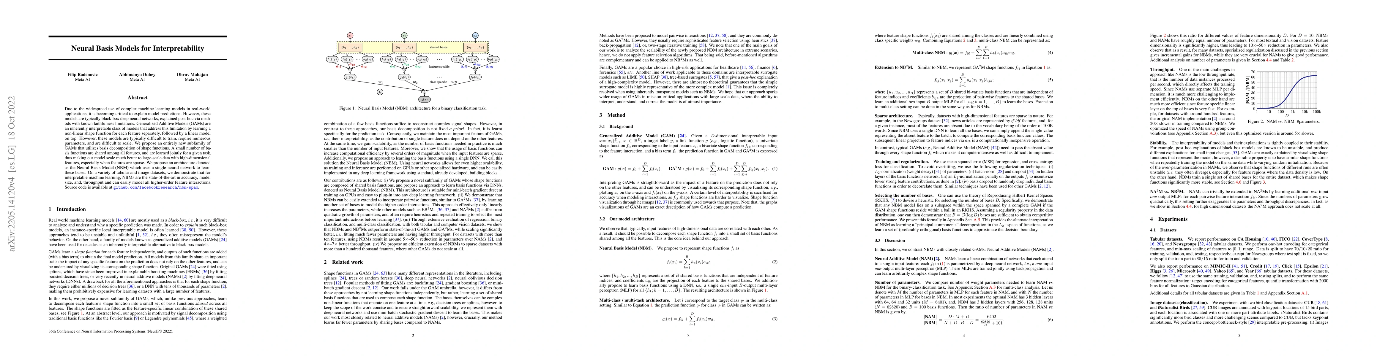 Thumbnail for Neural Basis Models for Interpretability