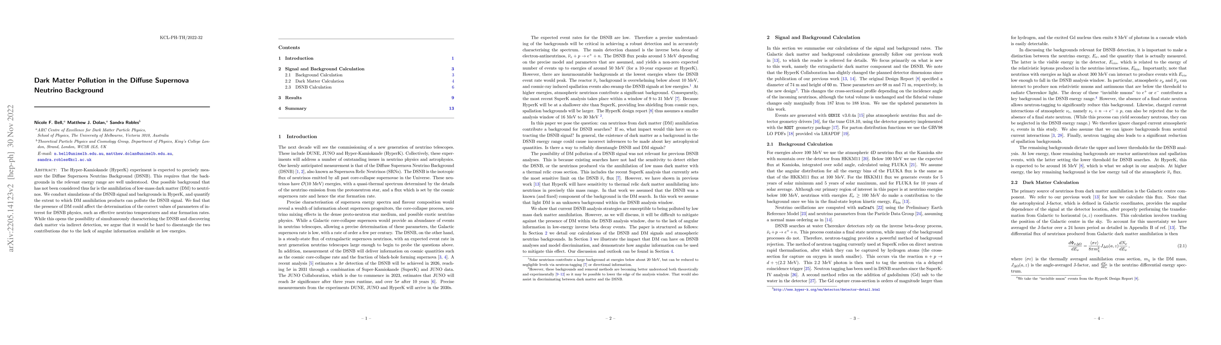 Thumbnail for Dark Matter Pollution in the Diffuse Supernova Neutrino Background