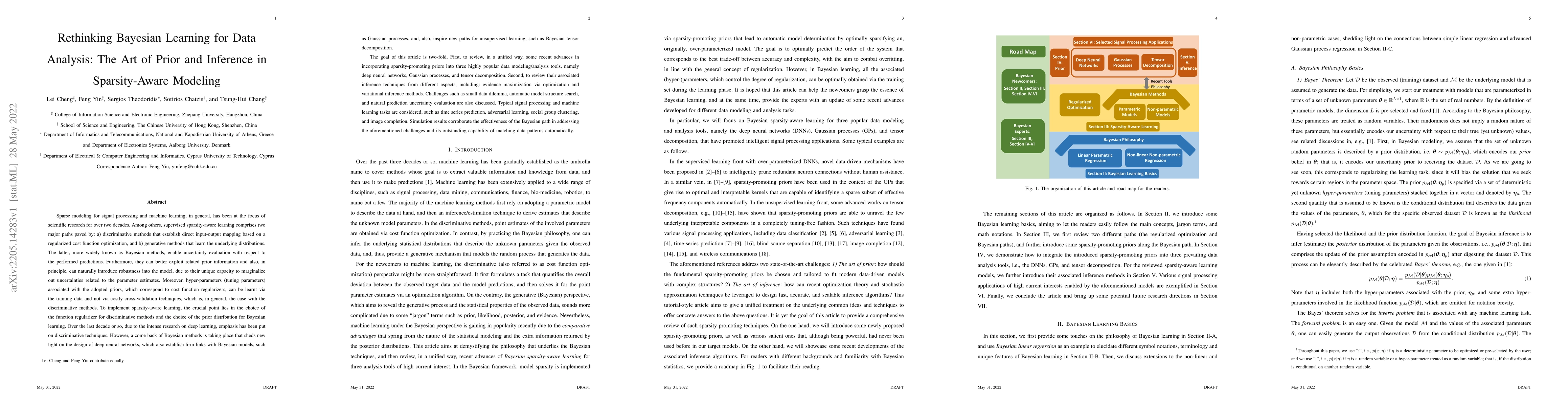 Thumbnail for Rethinking Bayesian Learning for Data Analysis: The Art of Prior and
  Inference in Sparsity-Aware Modeling