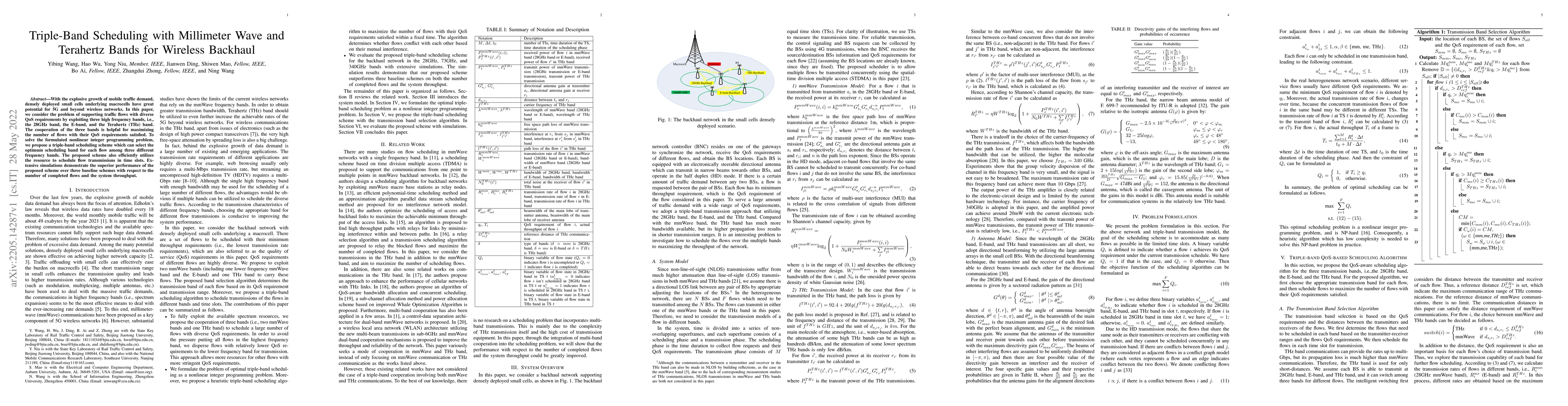 Thumbnail for Triple-Band Scheduling with Millimeter Wave and Terahertz Bands for
  Wireless Backhaul