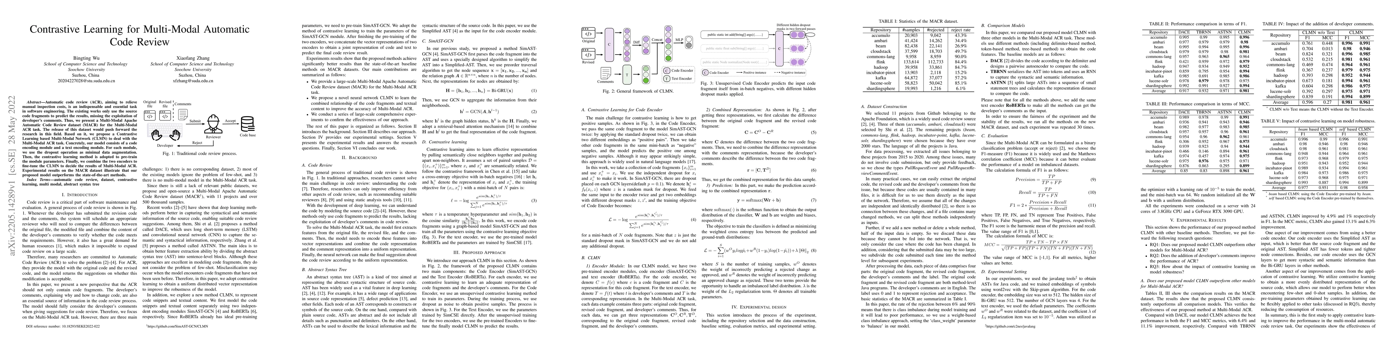 Thumbnail for Contrastive Learning for Multi-Modal Automatic Code Review