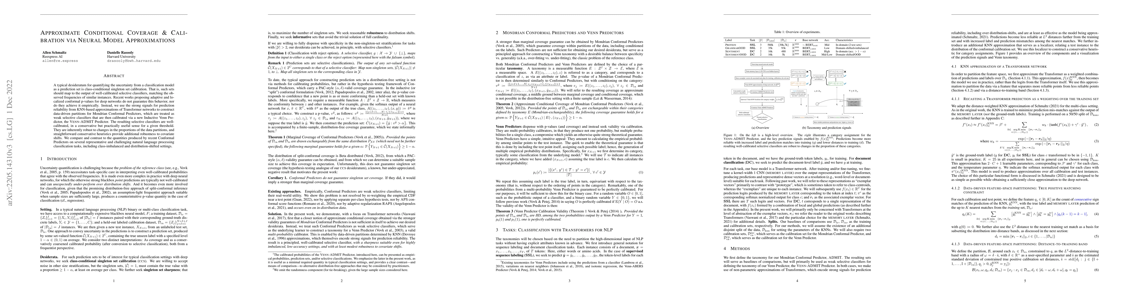 Thumbnail for Approximate Conditional Coverage & Calibration via Neural Model
  Approximations
