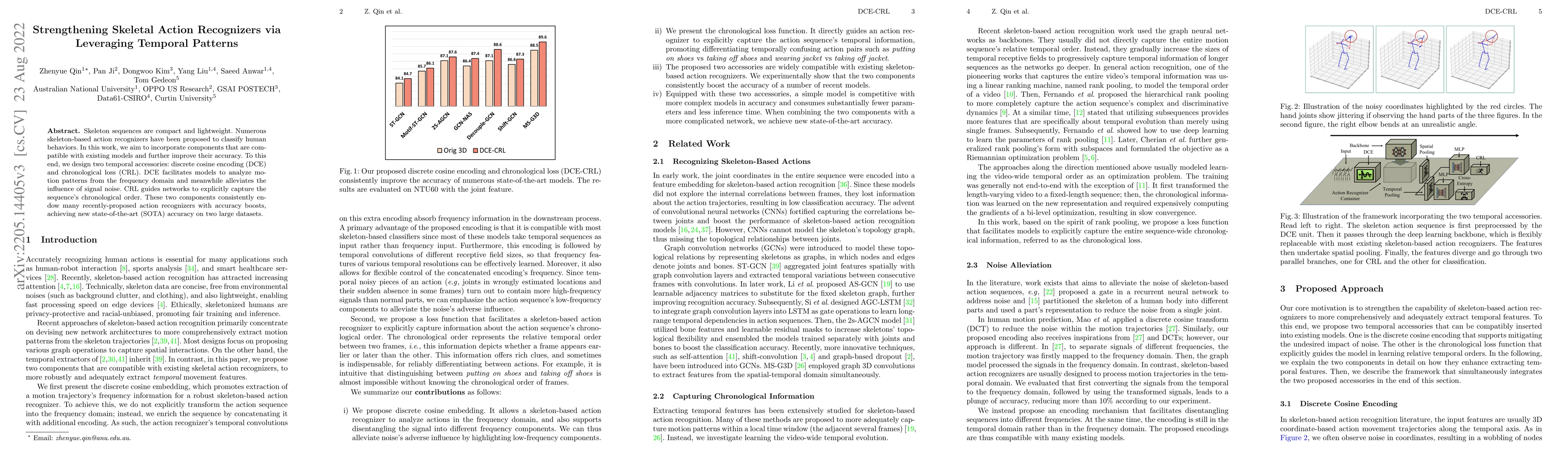 Thumbnail for Strengthening Skeletal Action Recognizers via Leveraging Temporal
  Patterns