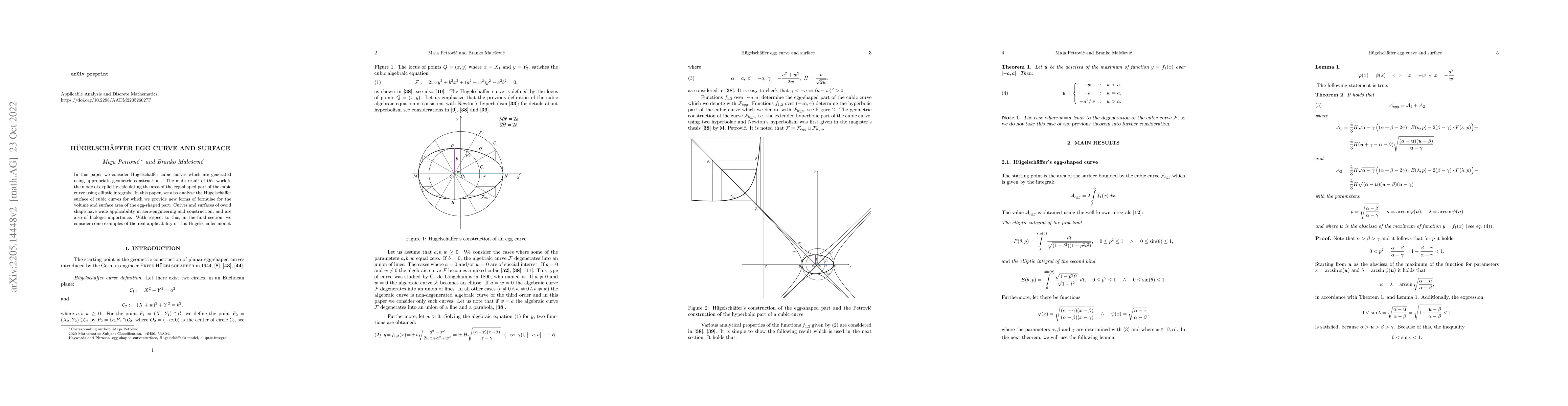 Thumbnail for Hugelschaffer egg curve and surface