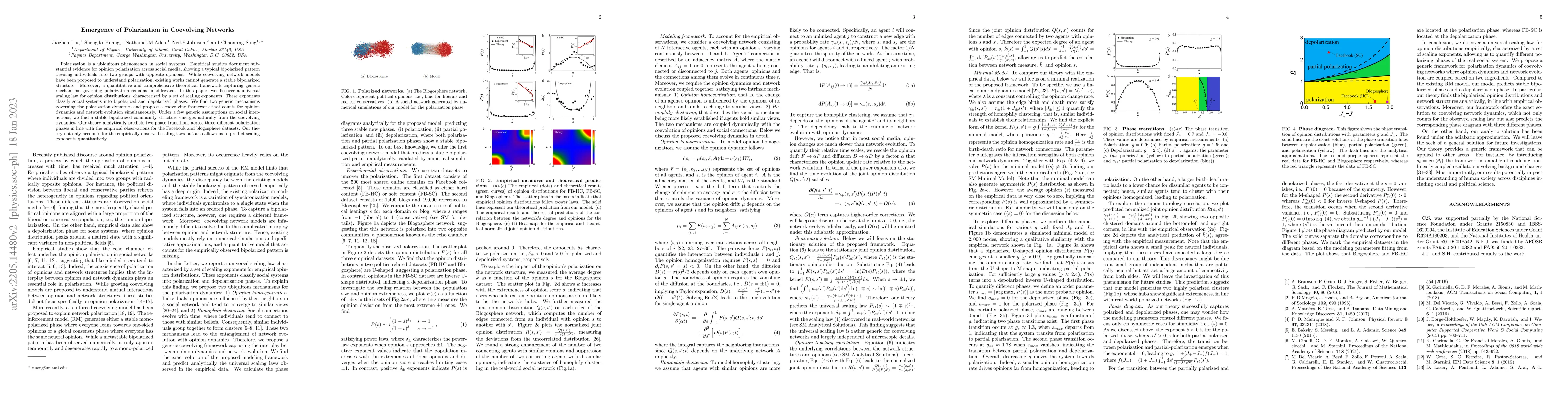 Thumbnail for Emergence of polarization in coevolving networks