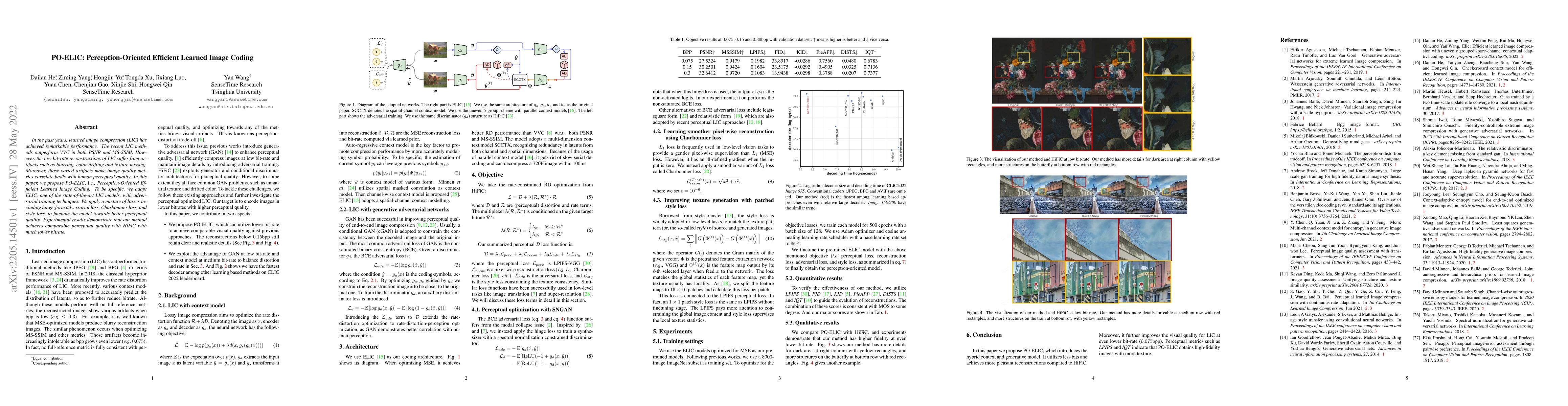 Thumbnail for PO-ELIC: Perception-Oriented Efficient Learned Image Coding
