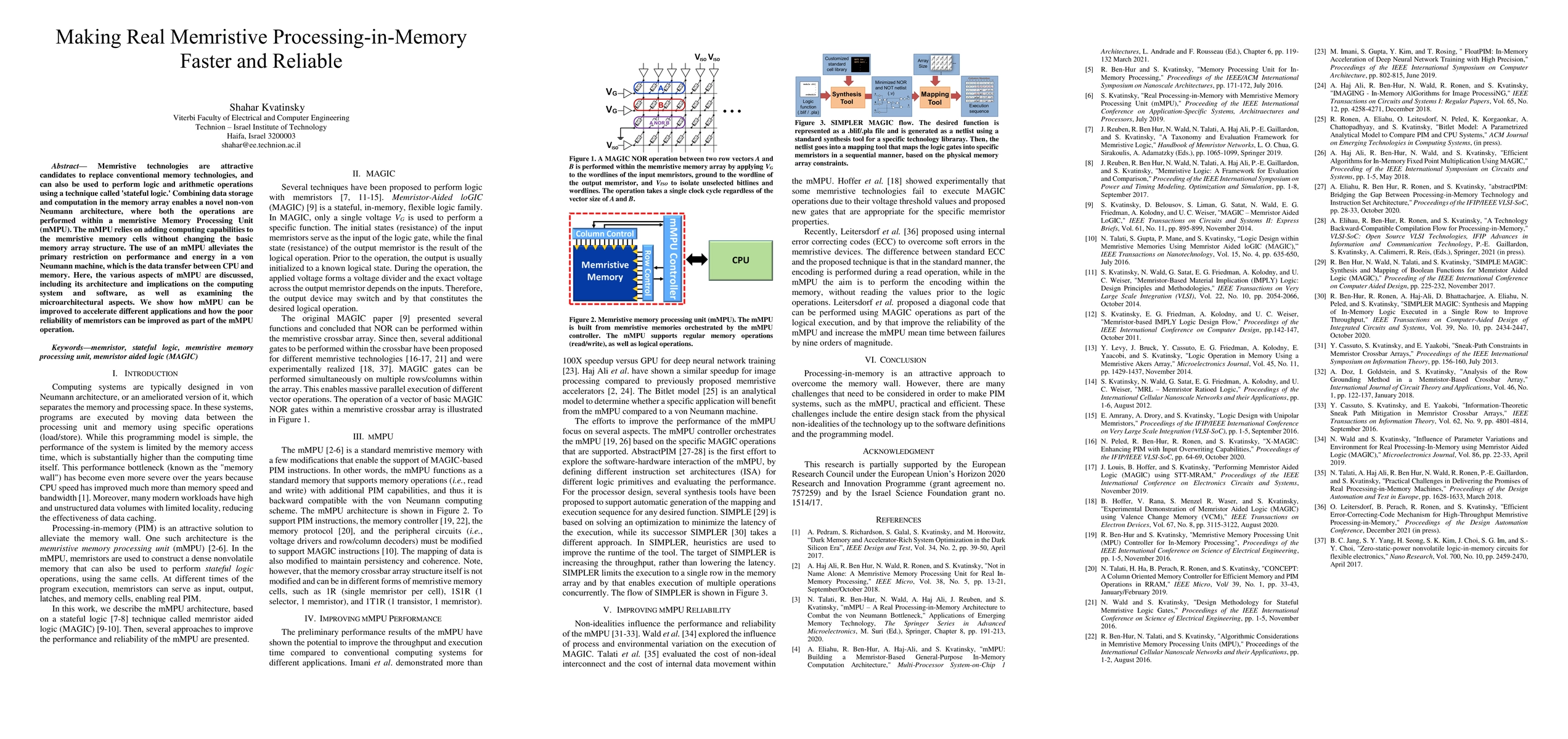 Thumbnail for Making Real Memristive Processing-in-Memory Faster and Reliable