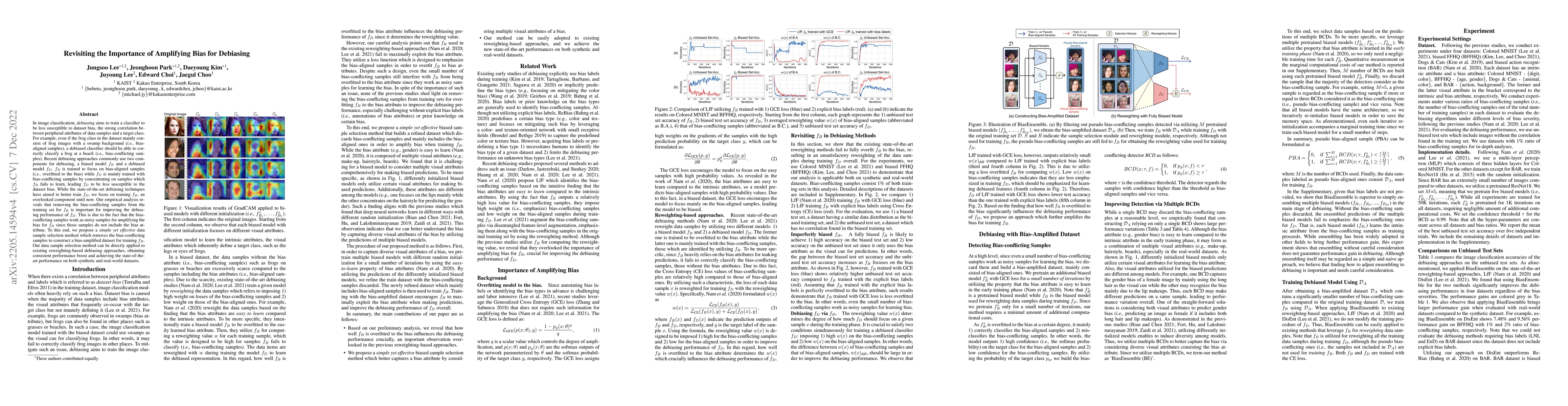 Thumbnail for Revisiting the Importance of Amplifying Bias for Debiasing