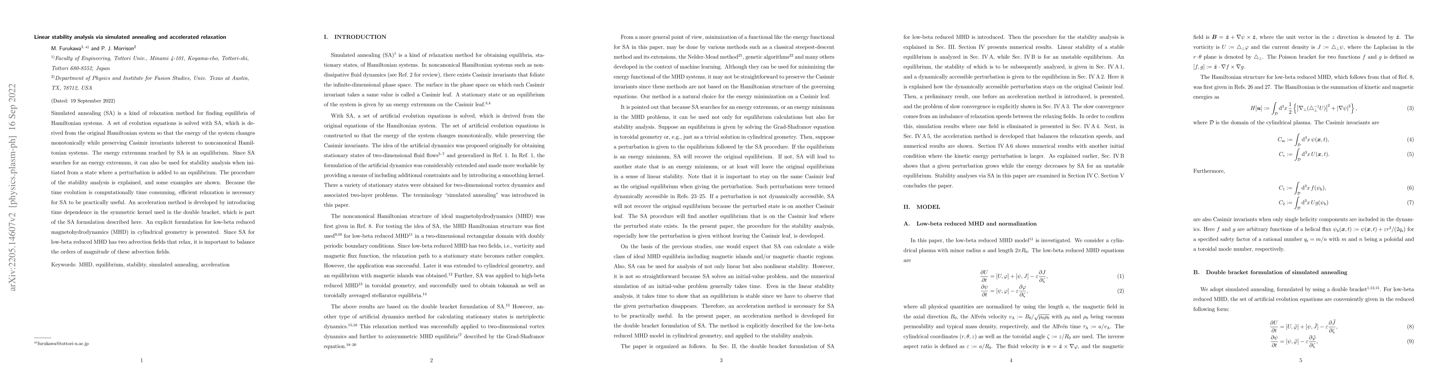 Thumbnail for Linear stability analysis via simulated annealing and accelerated
  relaxation