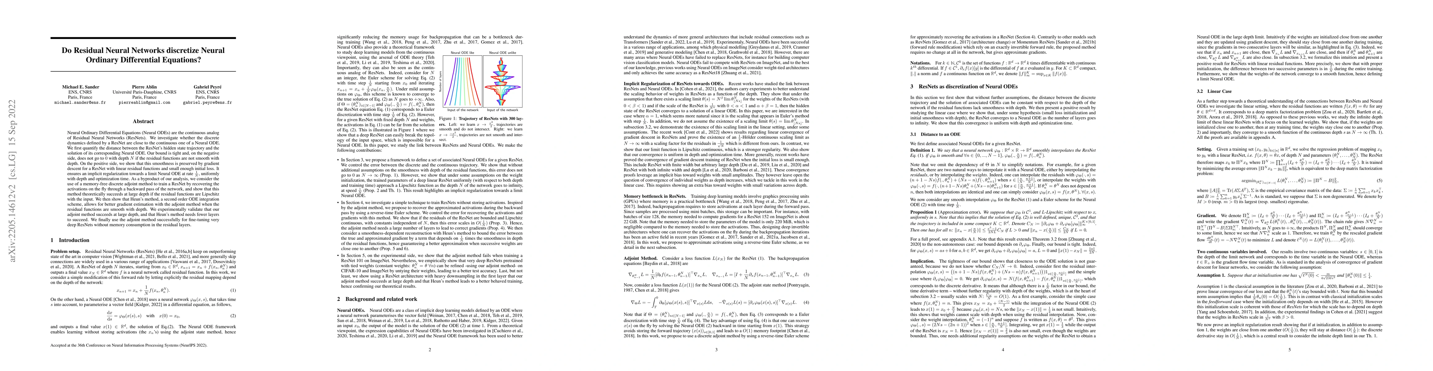 Thumbnail for Do Residual Neural Networks discretize Neural Ordinary Differential
  Equations?