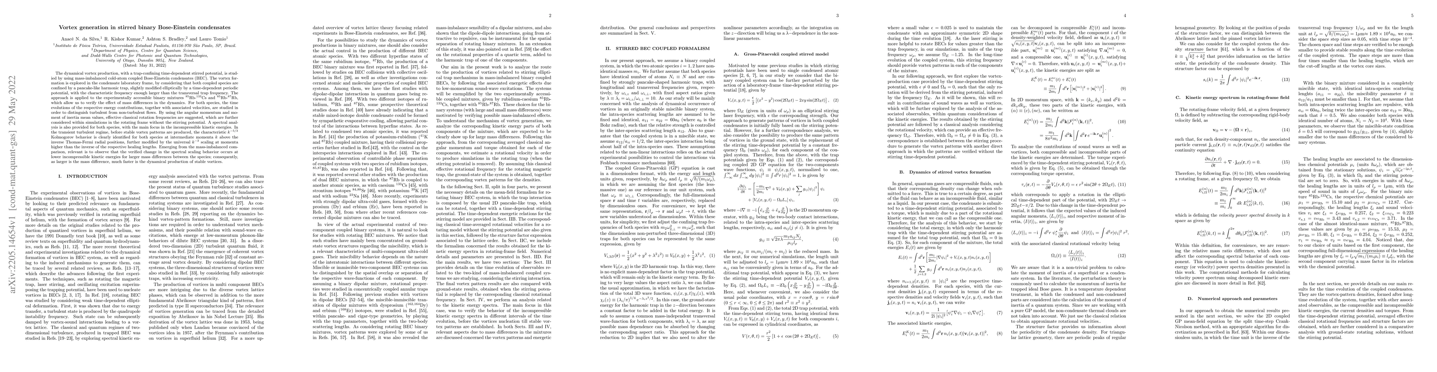 Thumbnail for Vortex generation in stirred binary Bose-Einstein condensates