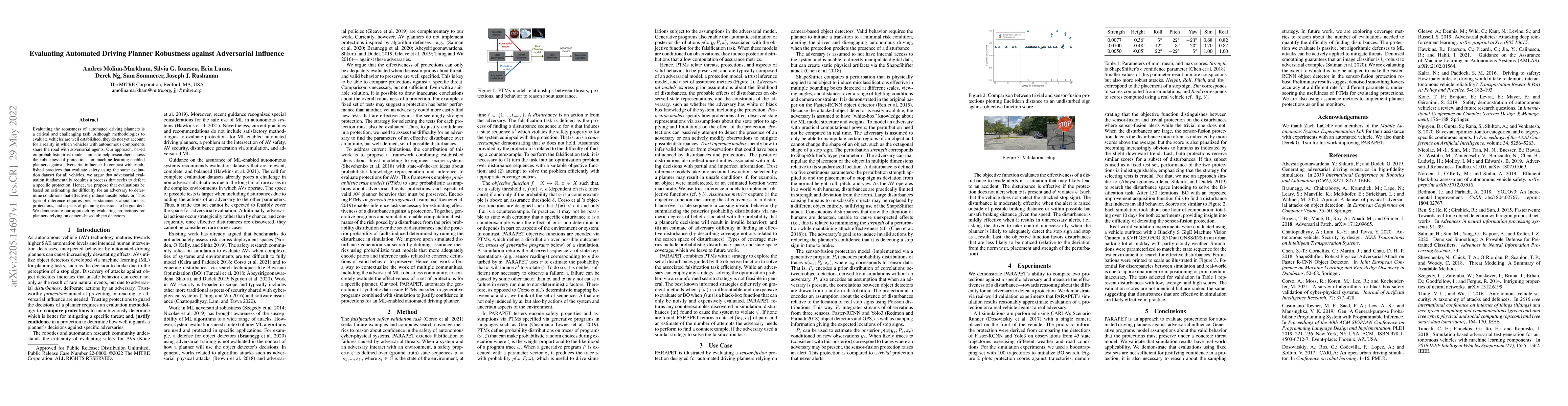 Thumbnail for Evaluating Automated Driving Planner Robustness against Adversarial
  Influence