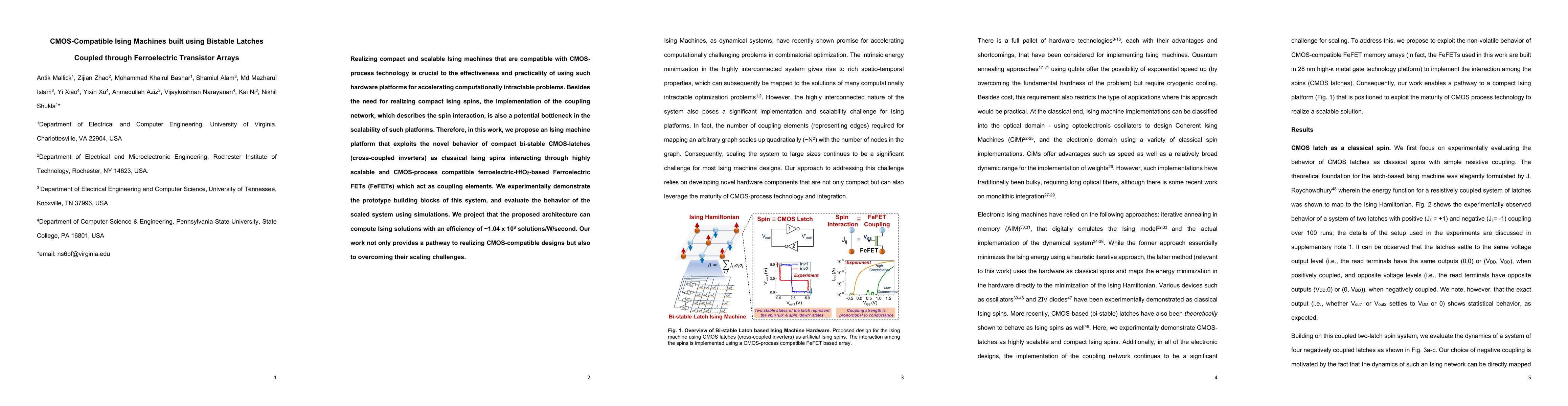Thumbnail for CMOS-Compatible Ising Machines built using Bistable Latches Coupled
  through Ferroelectric Transistor Arrays