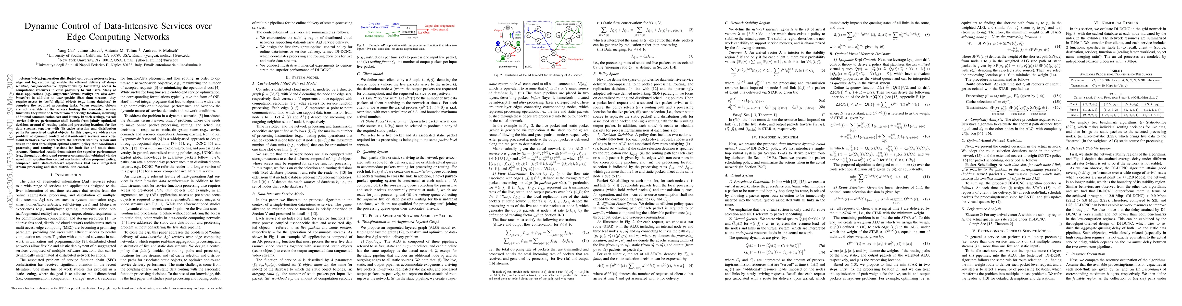 Thumbnail for Dynamic Control of Data-Intensive Services over Edge Computing Networks