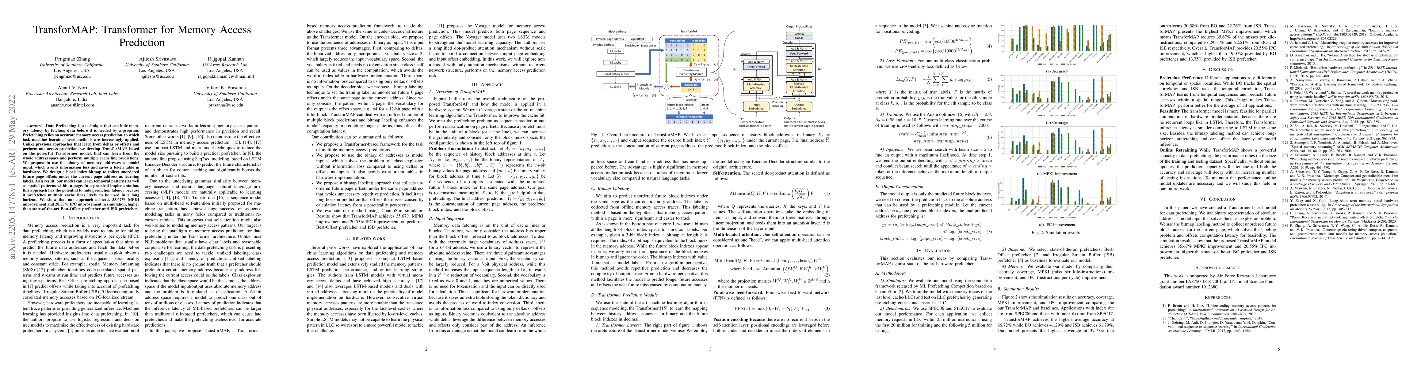 Thumbnail for TransforMAP: Transformer for Memory Access Prediction