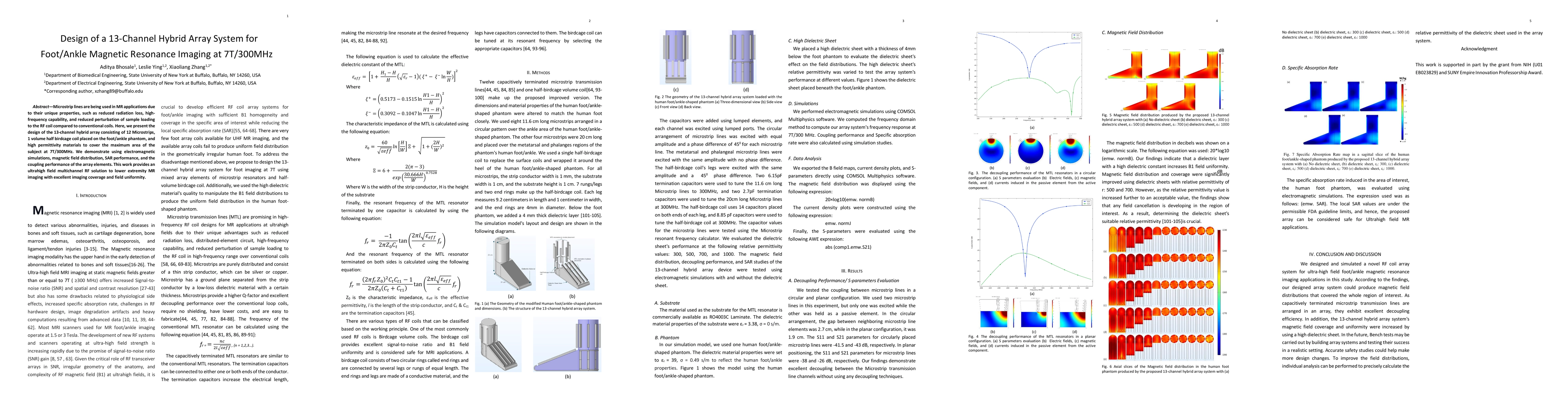 Thumbnail for Design of a 13-Channel Hybrid Array System for Foot/Ankle Magnetic
  Resonance Imaging at 7T/300MHz