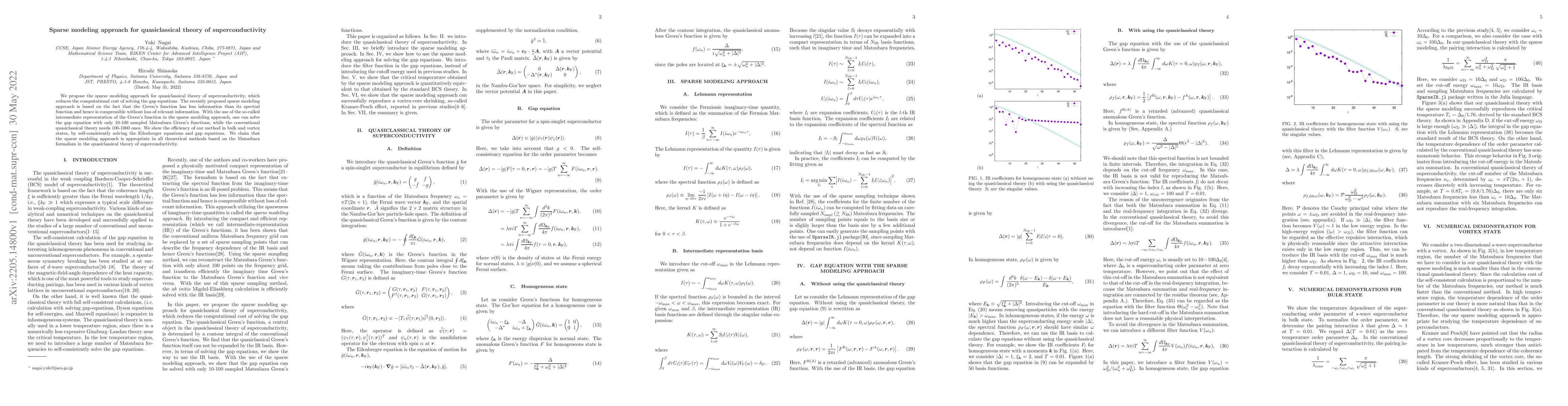 Thumbnail for Sparse modeling approach for quasiclassical theory of superconductivity