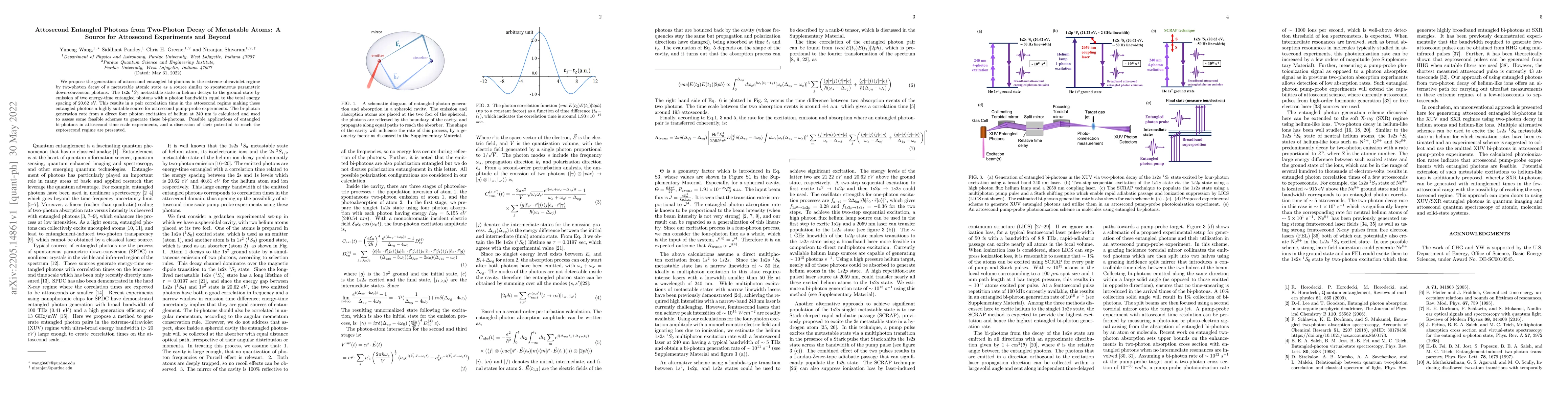 Thumbnail for Attosecond Entangled Photons from Two-Photon Decay of Metastable Atoms:
  A Source for Attosecond Experiments and Beyond