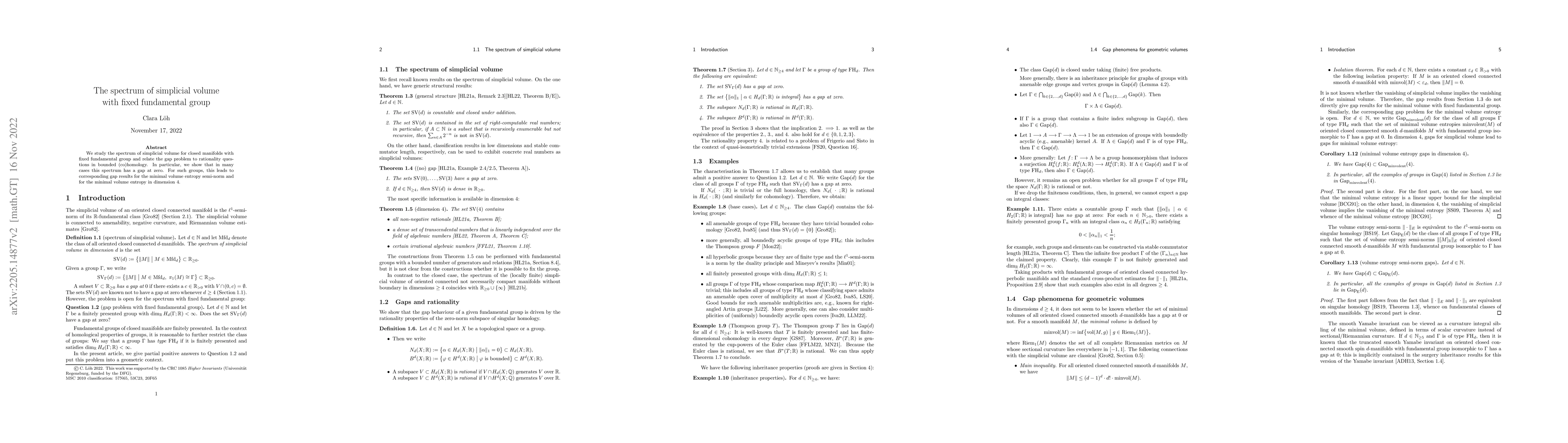 Thumbnail for The spectrum of simplicial volume with fixed fundamental group
