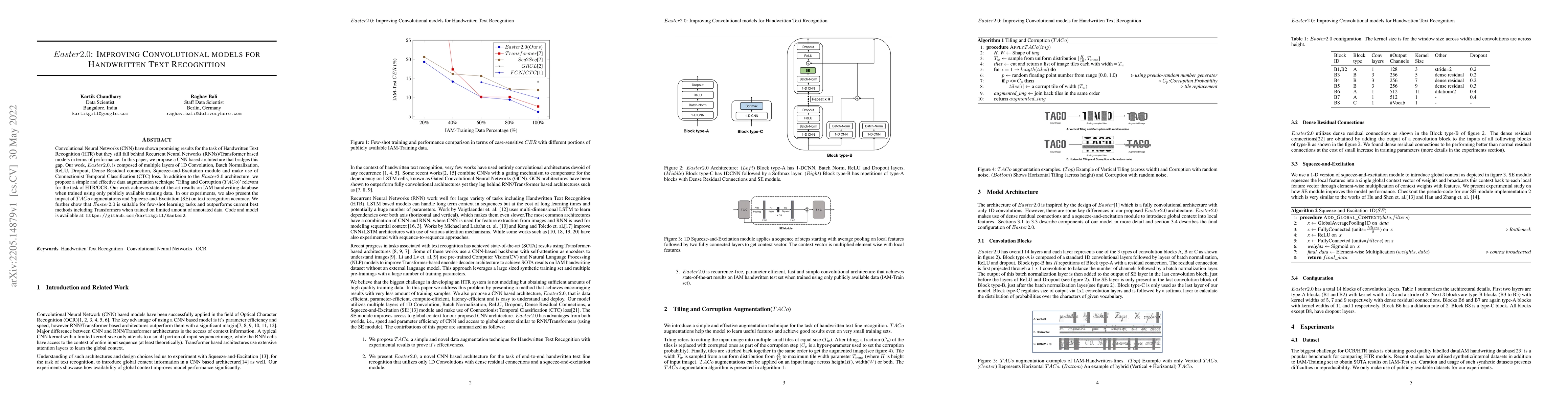 Thumbnail for Easter2.0: Improving convolutional models for handwritten text
  recognition