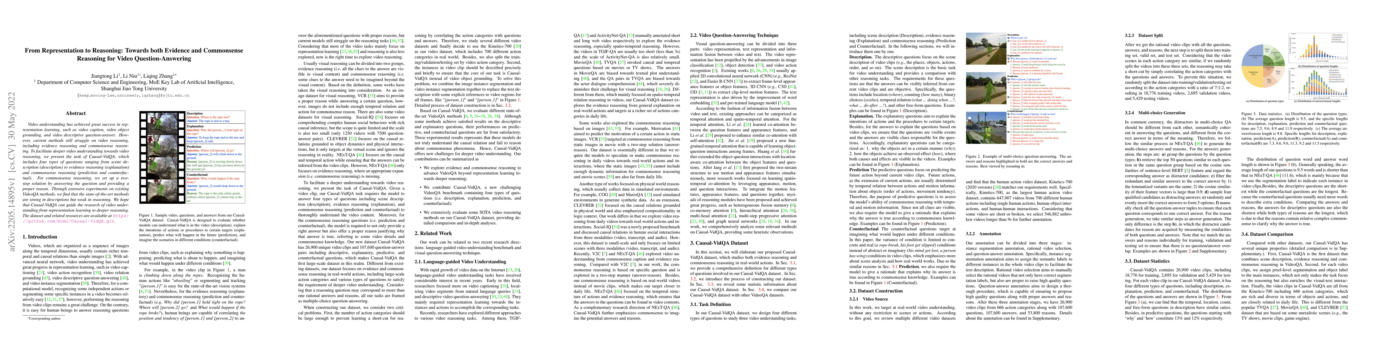 Thumbnail for From Representation to Reasoning: Towards both Evidence and Commonsense
  Reasoning for Video Question-Answering