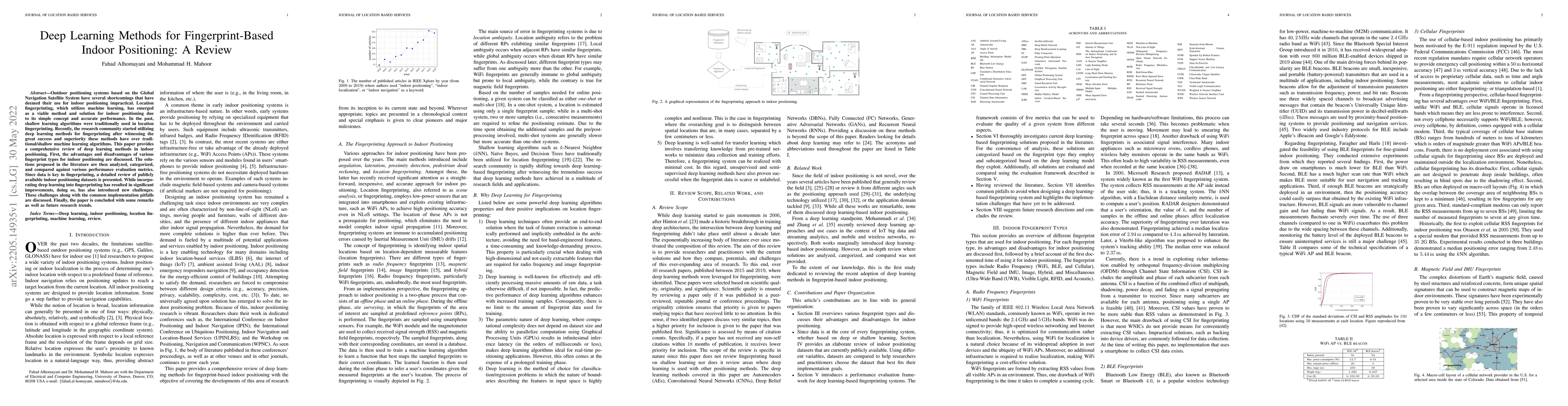 Thumbnail for Deep Learning Methods for Fingerprint-Based Indoor Positioning: A Review