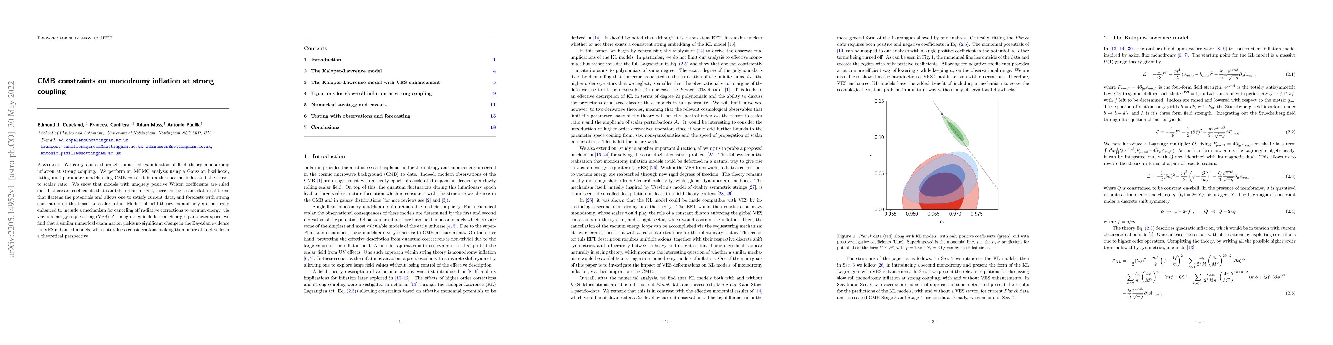 Thumbnail for CMB constraints on monodromy inflation at strong coupling