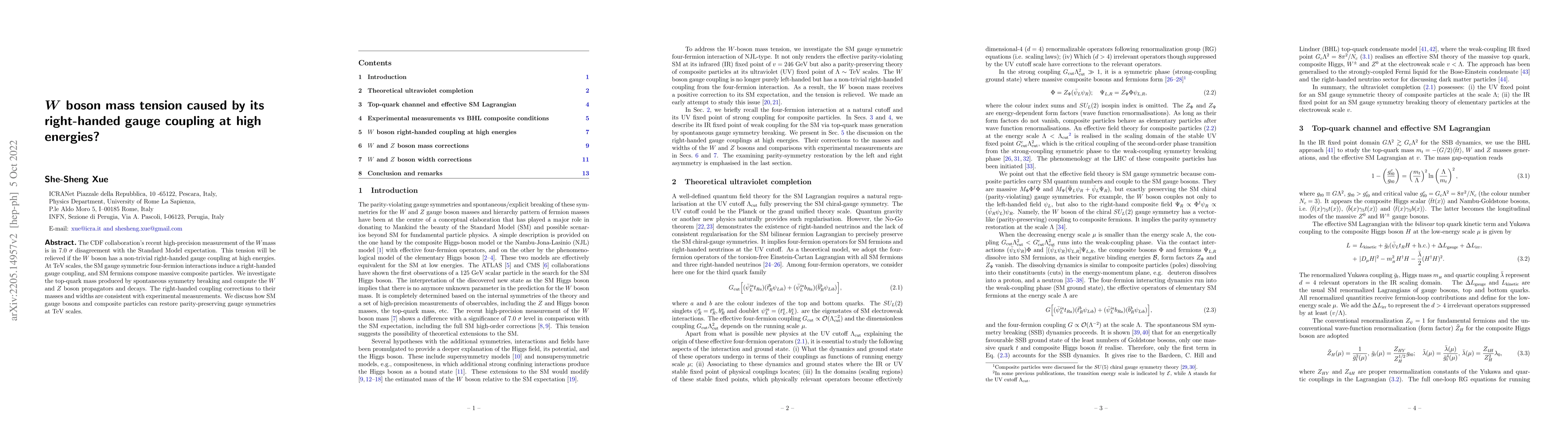 Thumbnail for $W$ boson mass tension caused by its right-handed gauge coupling at high
  energies?