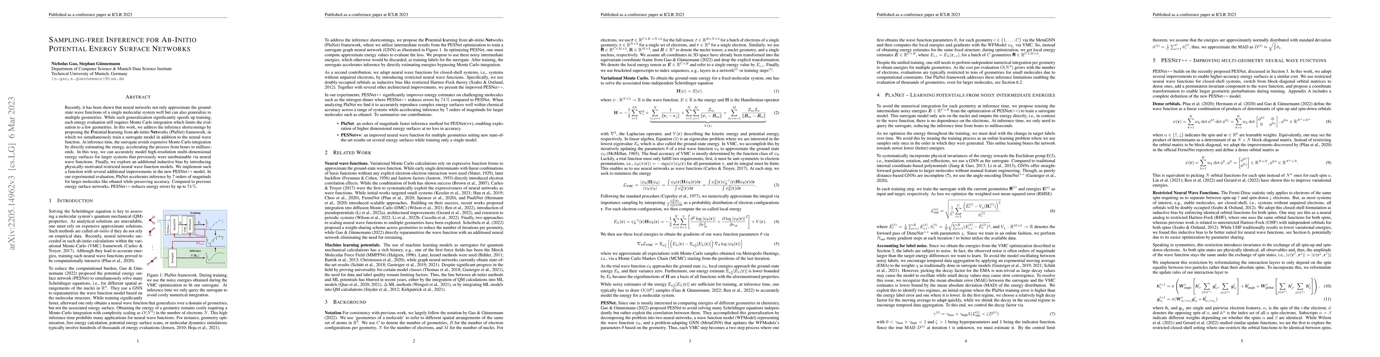 Thumbnail for Sampling-free Inference for Ab-Initio Potential Energy Surface Networks