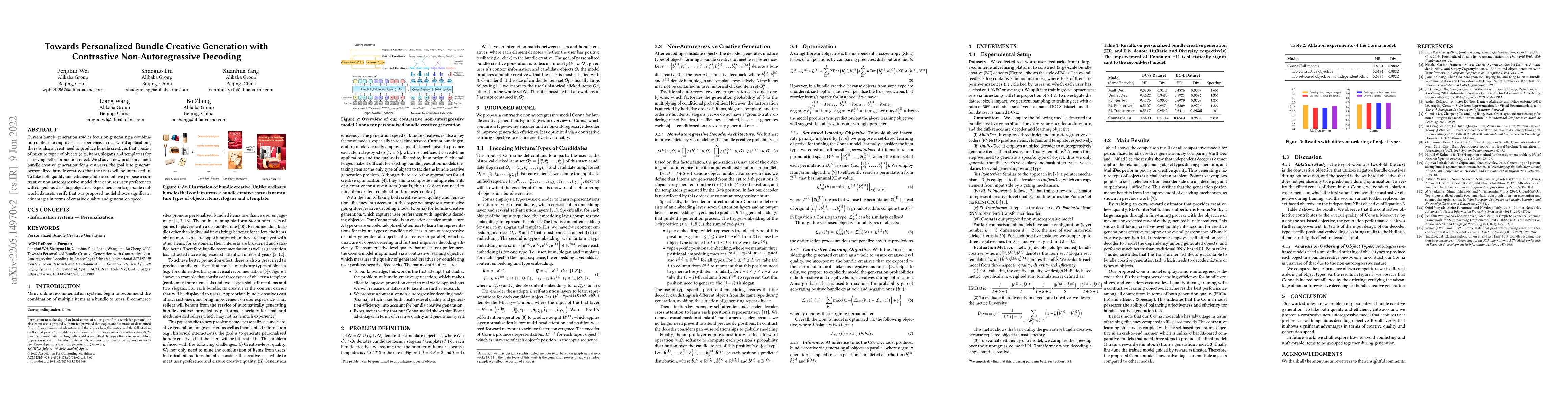Thumbnail for Towards Personalized Bundle Creative Generation with Contrastive
  Non-Autoregressive Decoding