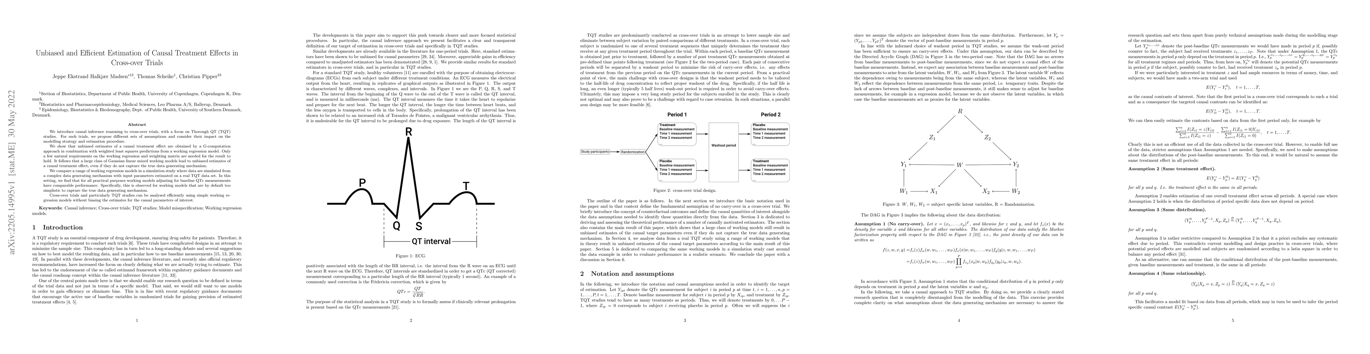 Thumbnail for Unbiased and Efficient Estimation of Causal Treatment Effects in
  Cross-over Trials