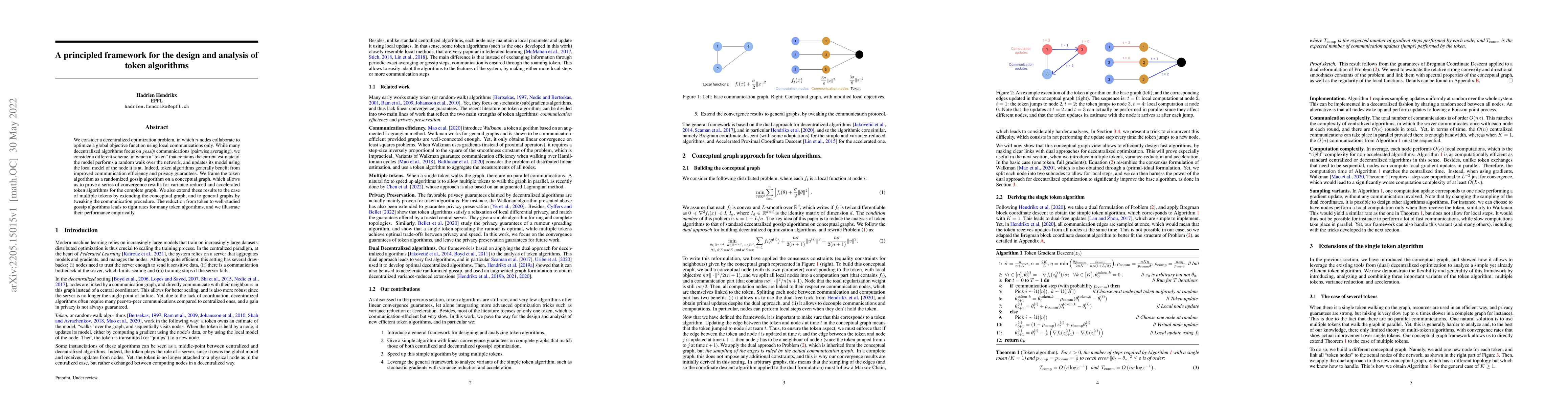 Thumbnail for A principled framework for the design and analysis of token algorithms