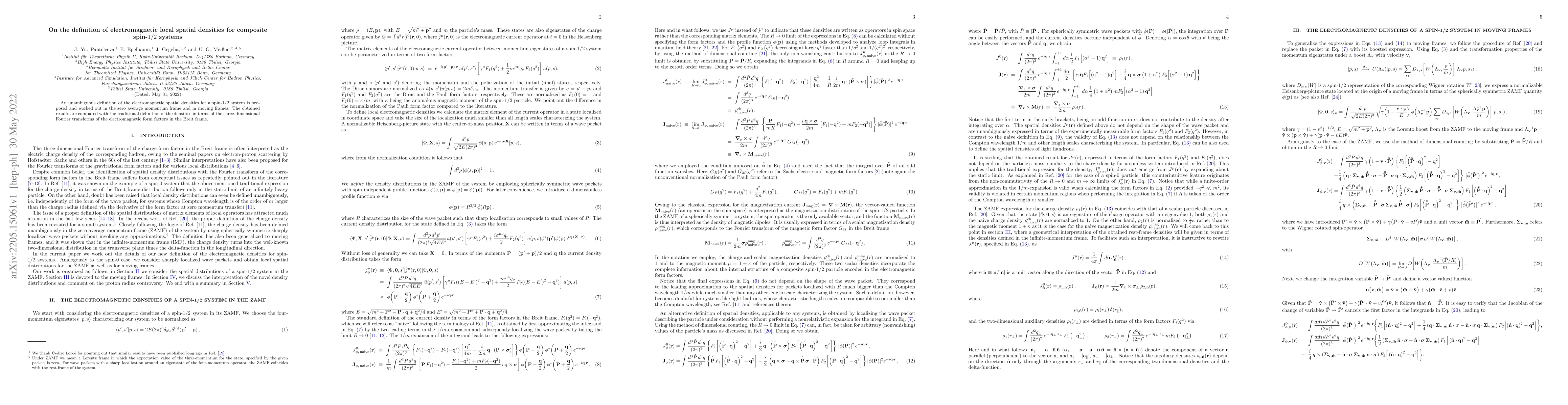 Thumbnail for On the definition of electromagnetic local spatial densities for
  composite spin-$1/2$ systems